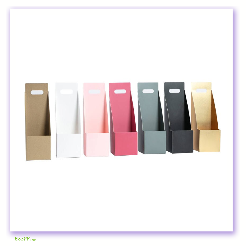 assorted-paper-flower-bags.png Assortment of eco-friendly paper flower bags in six colors