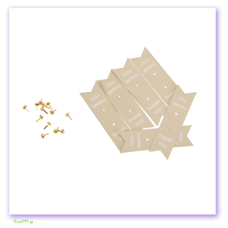 cream-thank-you-tag-set.png Set of Cream Colored Thank You Tags with Gold Fasteners
