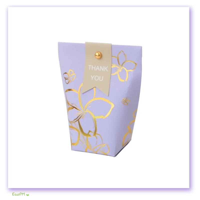 lavender-gold-floral-thank-you-favor-bag.png Lavender Favor Bag with Golden Floral Accents and Thank You Tag