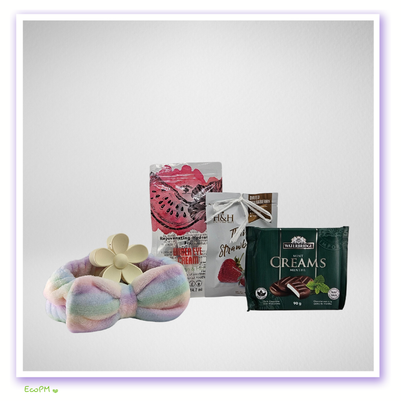 vibrant-red-elegance-compact-gift-arrangement.jpg Collection of personal care items including creams and scented bath products.